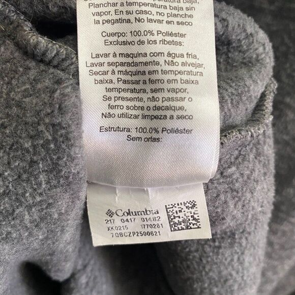 Columbia Darling Days Hooded Henley Long Sleeve Pullover Sweater Large Gray - Picture 5 of 5